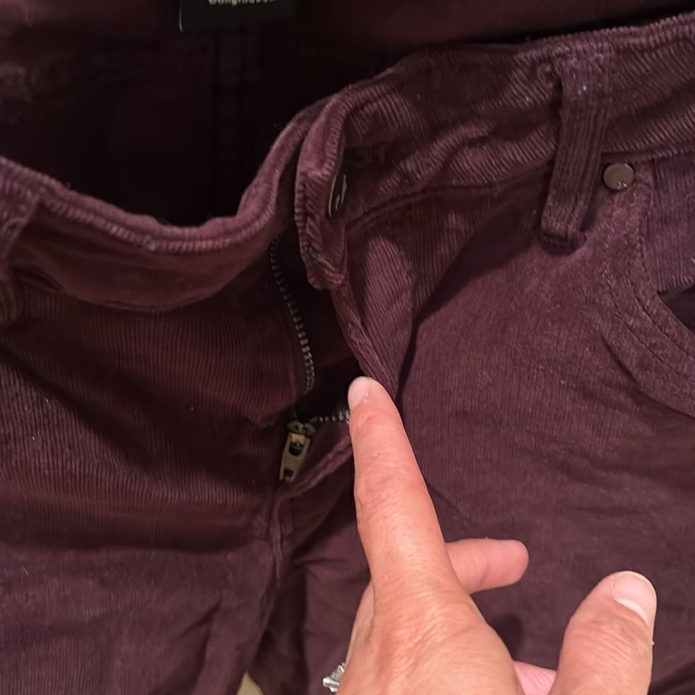 Calvin Klein woman's  burgamdy corduroy pants - Picture 13 of 13